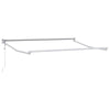 Electric Awning 2,5 x 2 m Keltainen, harmaa ja valkoinen raita