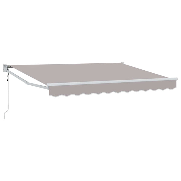 Electric Awning 2,5 x 2 m Vaaleanharmaa 100% Polyester