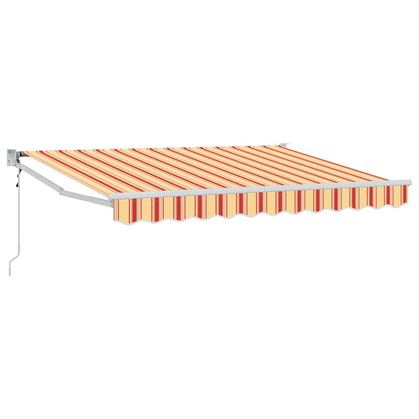 Vedettävä markiisi Keltainen, Oranssi ja Valkoinen 3 x 2 m