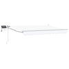 Käsikäyttöinen vetäytyvä markiisi LED-valoilla 3,5 x 2 m