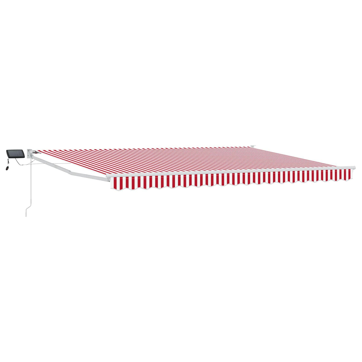 Käsikäyttöinen markiisi aurinkokenno-LED-valolla 4 x 3 m