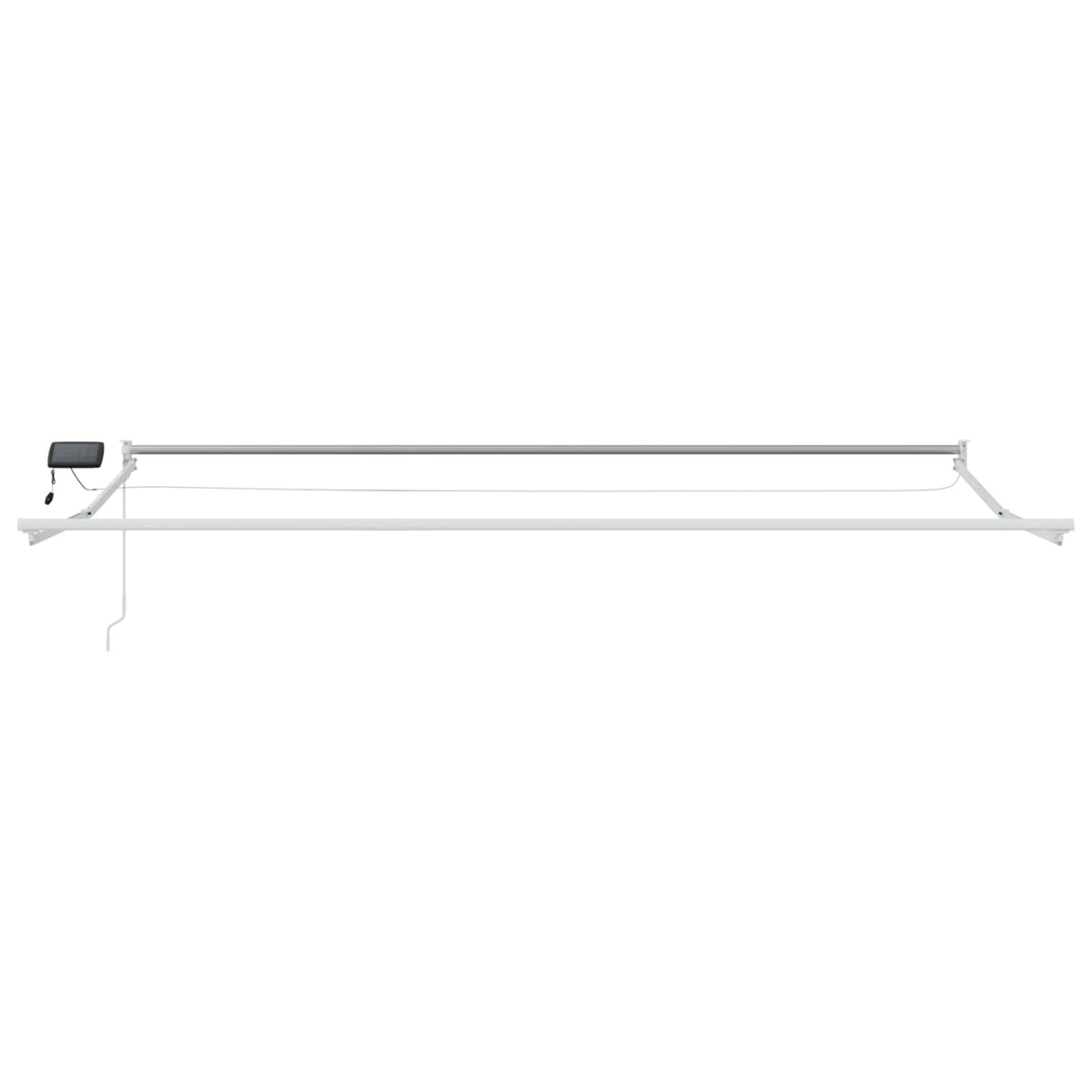 Käsikäyttöinen markiisi aurinkokenno-LED-valolla 4 x 3 m