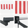 Käsikäyttöinen vetäytyvä markiisi LED-valoilla 3 x 2,5 m