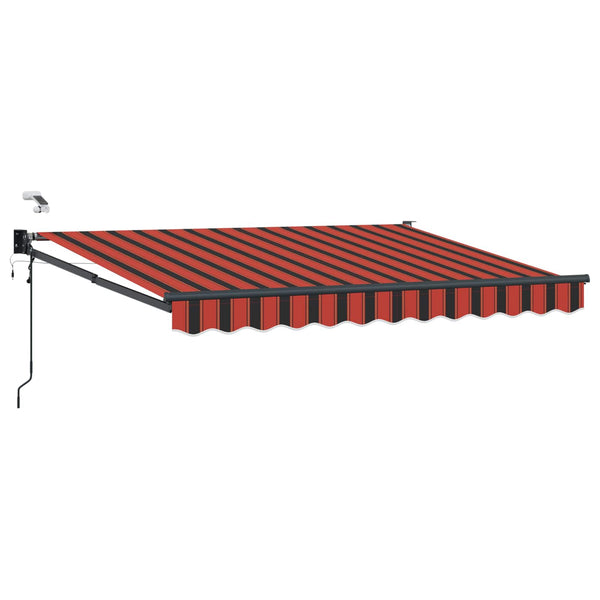 Sähkökäyttöinen Vedettävä Varjo Oranssi ja Musta 2,5 x 2 m