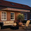 Sähkökäyttöinen Vedettävä Varjo Monivärinen 3,5 x 2,5 m