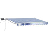 Manuaalinen markiisin runko LED-valoilla 2,5 x 2 m