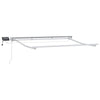Manuaalinen markiisin runko LED-valoilla 2,5 x 2 m