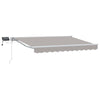 Manuaalinen markiisin runko LED-valoilla 3,5 x 2 m