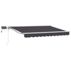 Manuaalinen markiisin runko LED-valoilla 3 x 2,5 m