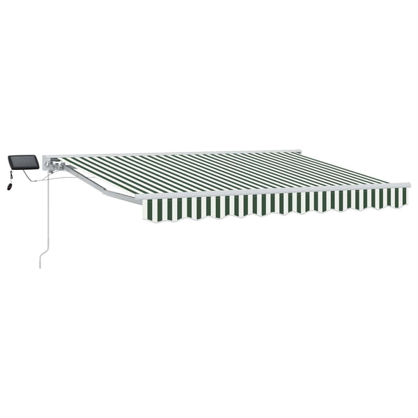 Manuaalinen markiisin runko LED-valoilla 3 x 2,5 m