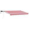 Manuaalinen markiisin runko LED-valoilla 3,5 x 2,5 m