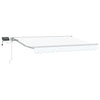 Manuaalinen markiisin runko LED-valoilla Valkoinen 3,5 x 2,5 m