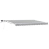 Manuaalinen markiisin runko LED-valoilla 4 × 3 m