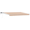 Manuaalinen markiisin runko LED-valoilla 4 × 3 m