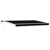 Manuaalinen markiisin runko LED-valoilla 4 × 3 m
