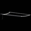 Manuaalinen markiisin runko LED-valoilla 4,5 × 3,5 m
