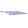 Manuaalinen markiisin runko LED-valoilla 5 x 3 m