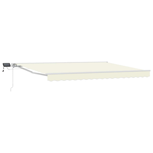 Manuaalinen markiisin runko LED-valoilla 5 x 3 m