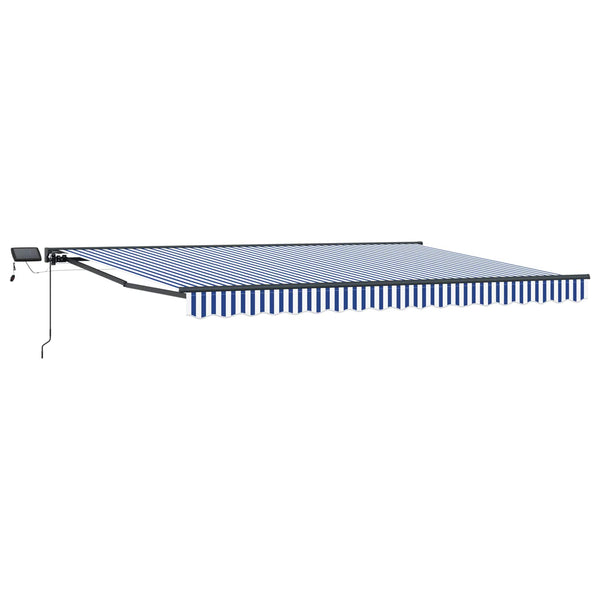 Manuaalinen markiisin runko LED-valoilla 4 x 2 m