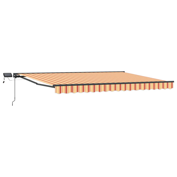 Manuaalinen markiisin runko LED-valoilla 4 x 2 m