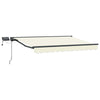 Manuaalinen markiisin runko LED-valoilla 3 x 2,5 m