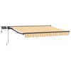 Manuaalinen markiisin runko LED-valoilla 3 x 2,5 m