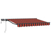 Manuaalinen markiisin runko LED-valoilla 3 x 2,5 m