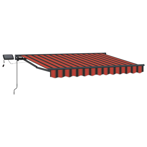 Manuaalinen markiisin runko LED-valoilla 3 x 2,5 m