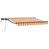 Manuaalinen markiisin runko LED-valoilla 3 x 2,5 m