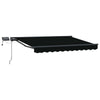 Manuaalinen markiisin runko LED-valoilla 3 x 2,5 m