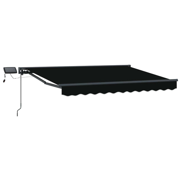 Manuaalinen markiisin runko LED-valoilla 3 x 2,5 m