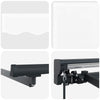 Manuaalinen markiisin runko LED-valoilla 3 x 2,5 m