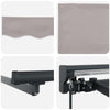 Manuaalinen markiisin runko LED-valoilla 3 x 2,5 m