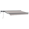Manuaalinen markiisin runko LED-valoilla 3 x 2,5 m