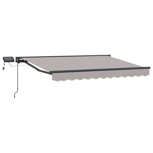 Manuaalinen markiisin runko LED-valoilla 3 x 2,5 m