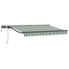 Manuaalinen markiisin runko LED-valoilla 3 x 2,5 m