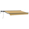 Manuaalinen markiisin runko LED-valoilla 3,5 x 2,5 m