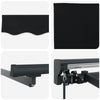 Manuaalinen markiisin runko LED-valoilla 3,5 x 2,5 m