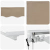Sähkökäyttöinen Vedettävä Varjo Beige 4 × 3 m