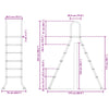 Maanpäälliset allastikkaat 224 x 175 cm 5-Step