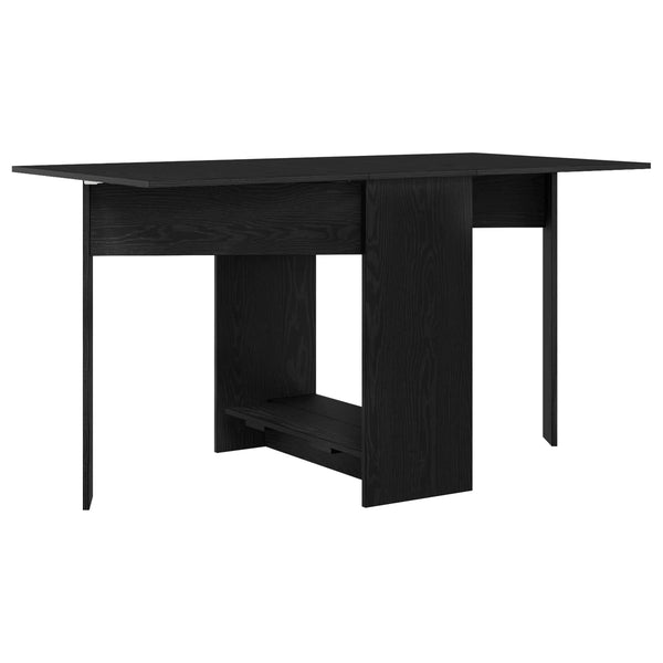 Ruokailupöytä 138 x 70 x 73,5 cm Tekninen puu Musta tammi