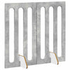 Taitettava lemmikkitarha 2 kpl Betoninharmaa 100,5 x 38 x 90 cm