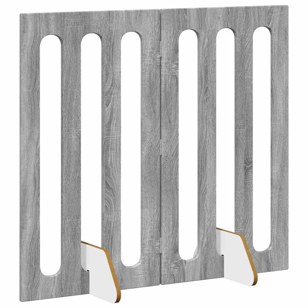 Taitettava lemmikkitarha 2 kpl Harmaa Sonoma 100,5 x 38 x 90 cm
