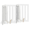 Taitettava lemmikkitarha 4 kpl Harmaa Sonoma 201 x 38 x 90 cm