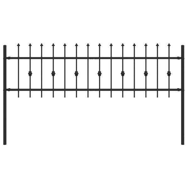 Piikkikaide ASTEN 200 x 60 cm Jauhemaalattu Teräs Musta