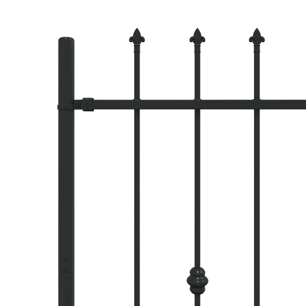 Piikkikaide ASTEN 200 x 100 cm Jauhemaalattu Teräs Musta