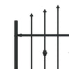 Piikkikaide ASTEN 200 x 80 cm Jauhemaalattu Teräs Musta