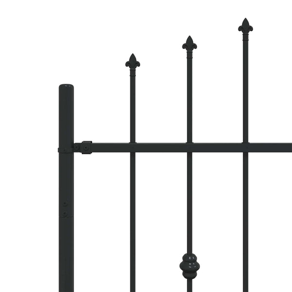 Piikkikaide ASTEN 200 x 130 cm Jauhemaalattu Teräs Musta