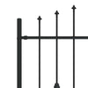 Piikkikaide ASTEN 200 x 150 cm Jauhemaalattu Teräs Musta