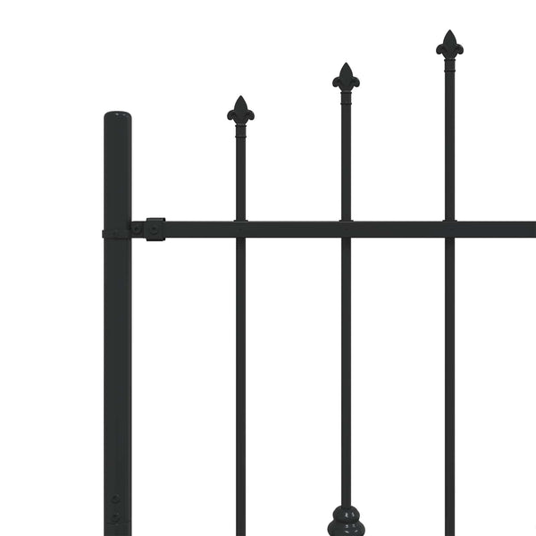 Piikkikaide ASTEN 200 x 150 cm Jauhemaalattu Teräs Musta